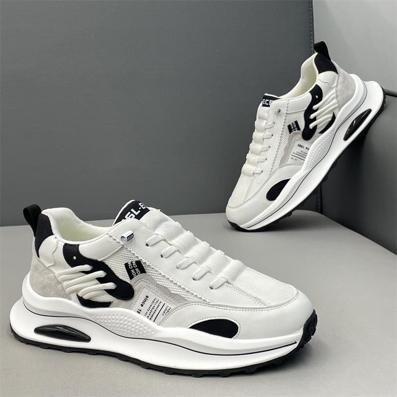 Fashion Men's Mesh Sneakers Casual Shoes Breathable Lace-up Trendy Designer Sports Shoes Outdoor Platform Sneaker Tenis Masculino