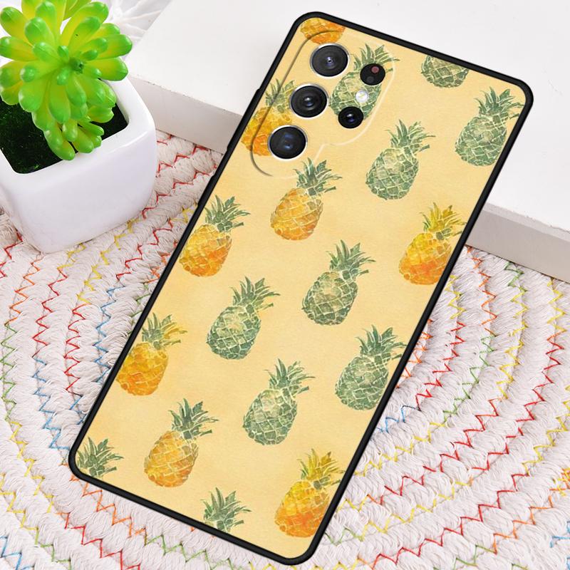 Summer Fruit Pineapple TPU Phone Case For Samsung Galaxy note 10 pro S26 S25 S24 S23 S22 Ultra Plus S21 FE S20 Shockproof Cover