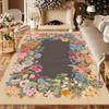 Amerikaans Retro Bloemenkleed voor Woonkamer Salontafel Slaapkamer Nachtkastje Vloerkleed Grote Oppervlakte Volledig Bedekkend Eenvoudig Kleedkamer Kleed