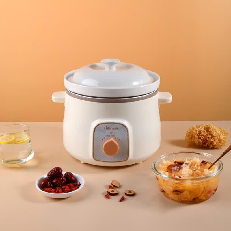 Lianchuang 3L White Ceramic Electric Slow Cooker CN plug (adapter included)