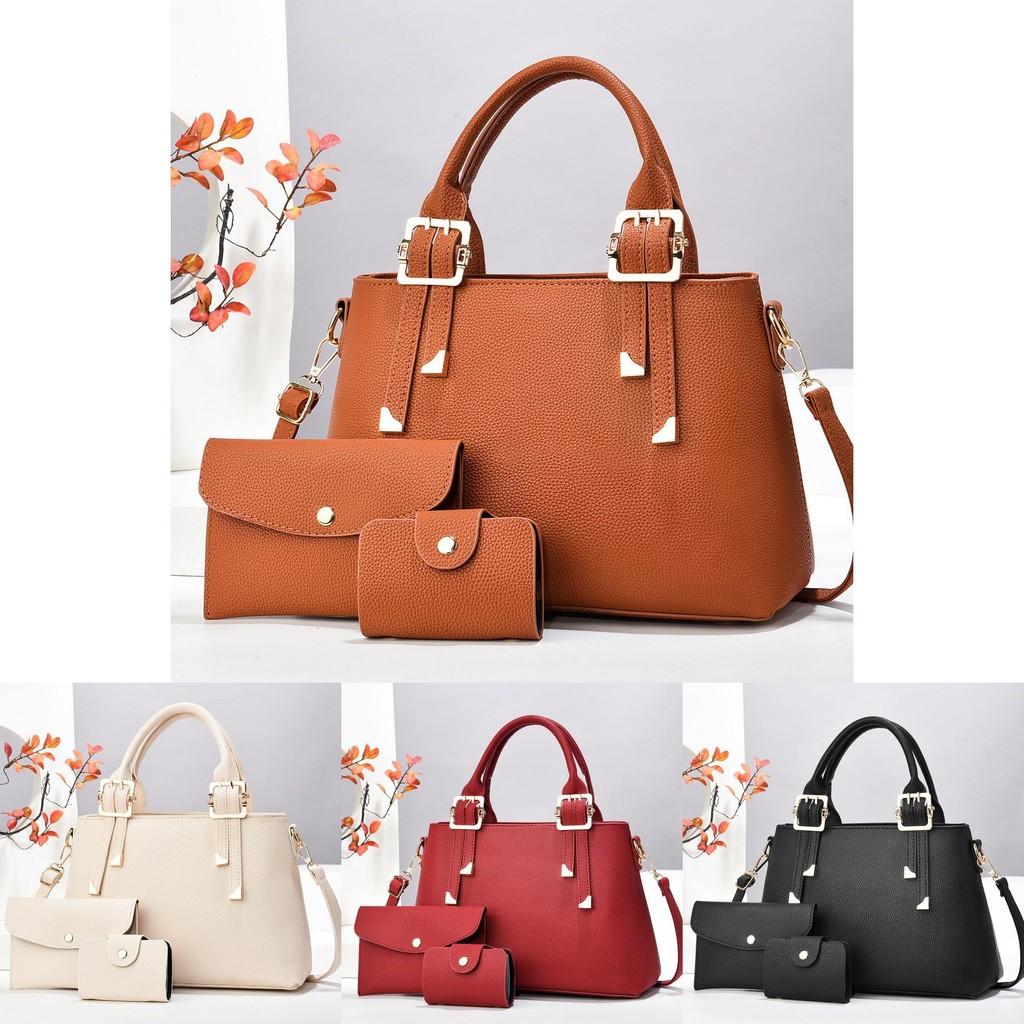 Elegant Macaron Handbag Set In Blue And Other Colors Perfect For Daily Urban Style