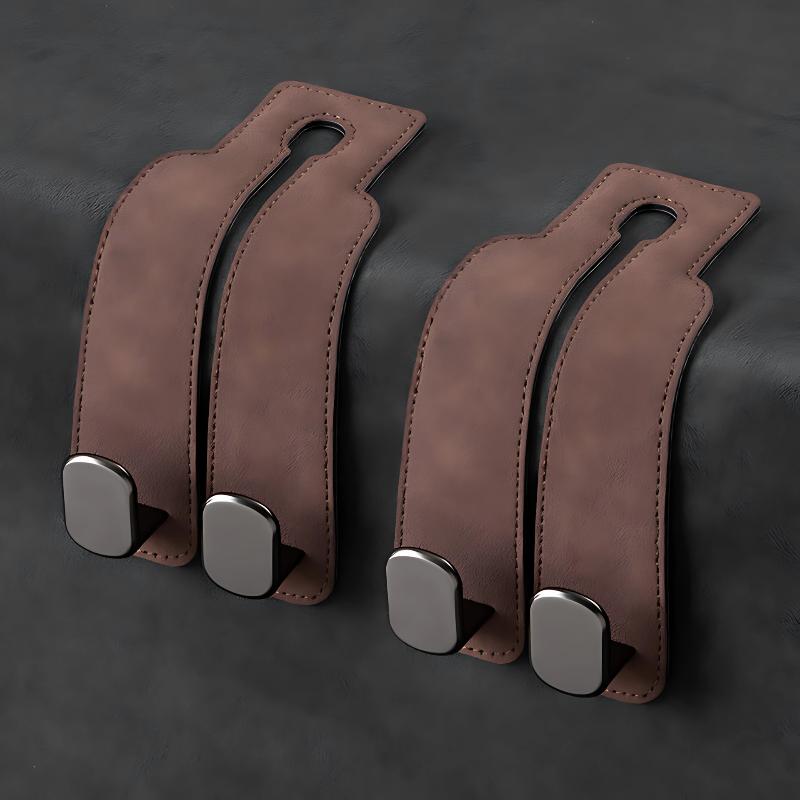 1 Stück PVC Auto Kopfstützenhaken Doppelhakendesign Geeignet für Geldbörsen und Taschen Sitzrückseite Aufbewahrungszubehör