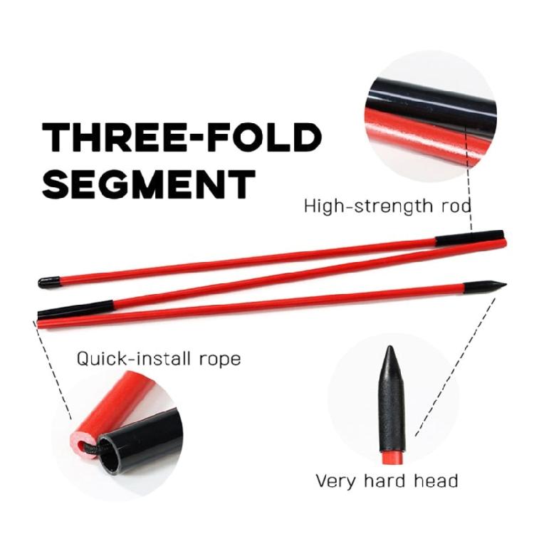Golf Practice Rod Swing Trainer 2 Pack Foldabe Postures Corrector with Tube Case