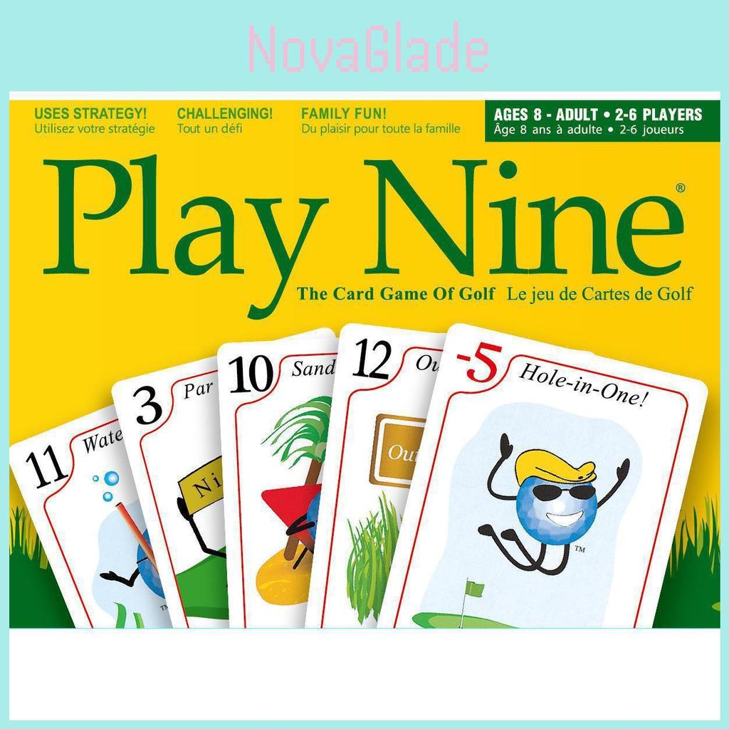 Play Nine Golf Card Jogo de Cartas de Golfe Para Família e Amigos