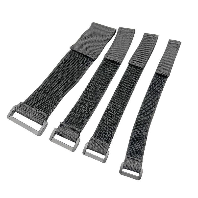 Zachte, elastische kabelbinders met klittenbandsluiting voor het vastbinden en aansnoeren van de taille - pluisvrije sluitingen