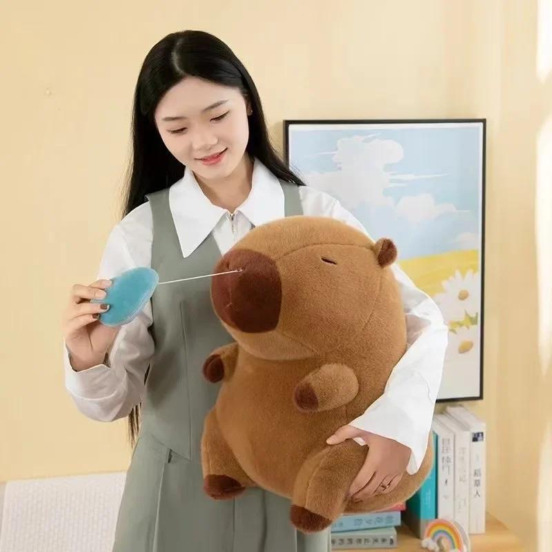 4pcs Big Snot Bubble Kapibala Stretch Snot Capybara Capybara Doll Cute Doll Plush Doll Toy Ragdoll Birthday Gift