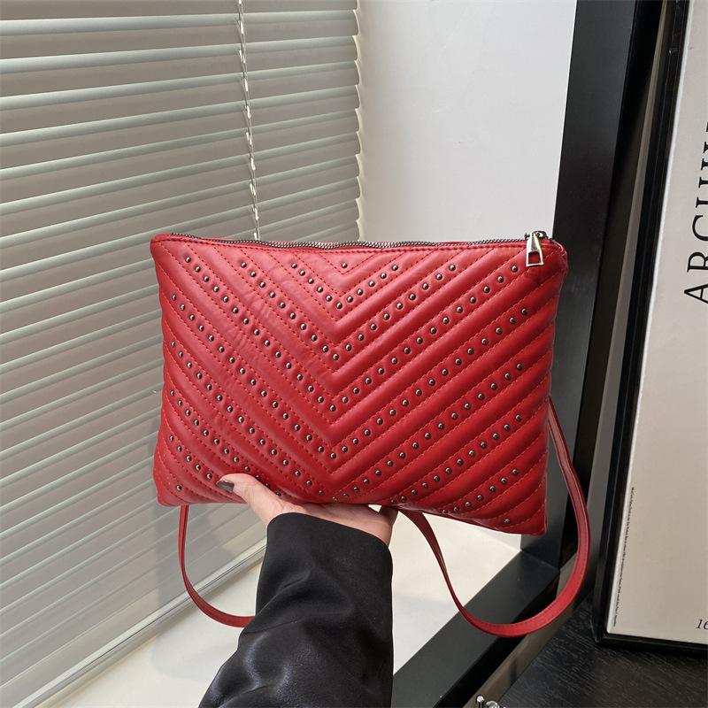 Oblique Span Envelope Women's Large Bag Casual Retro Fashion Messenger Small Square Bag New Personalized Women's Shoulder Bag