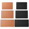 PU Leather Table Mat Insulated Camping Table Mat Heat-Resistant Table Pad Easy To Clean for Outdoor Picnic BBQ
