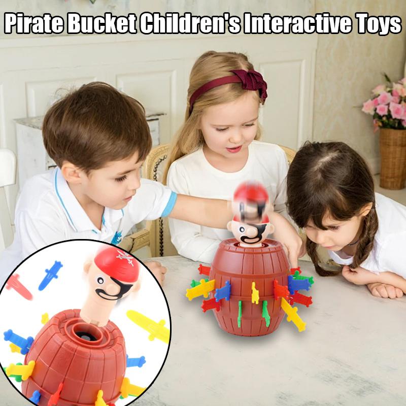 Pirate Board Game, Montessori Family Gathering Games, Childrens Funny Toy Cubes, Childrens Board Games Boys and Girls Gifts.