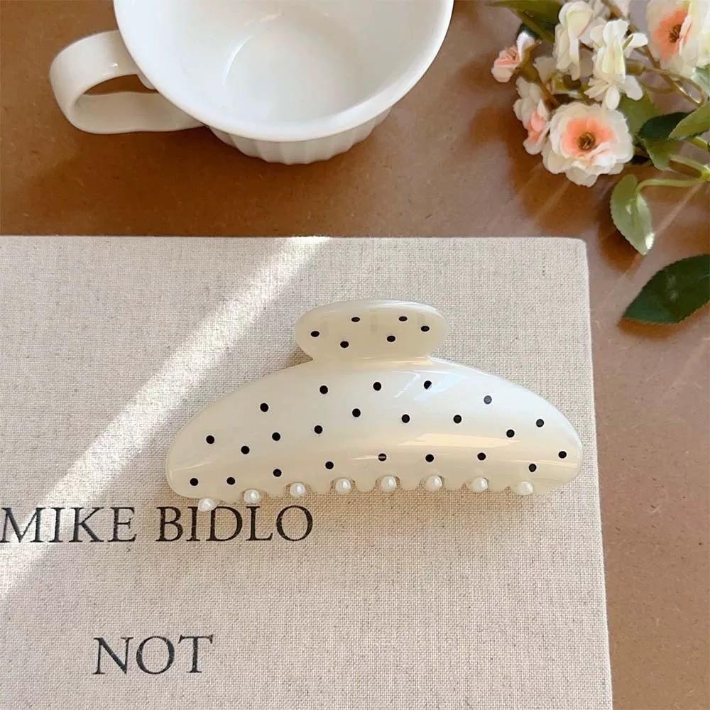 Polka Dot Versatile Hair Clip Feminine Hair Shark Clip Fashion Sweet Hair Accessories