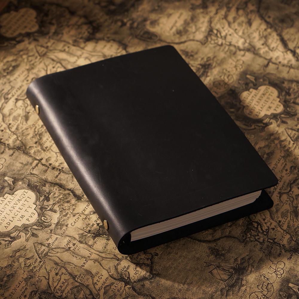 Stylish Crazy Horse Leather Travel Journals Eco Friendly Paper A5 Notebook Notepad Business Gift Promotional Diary Custom
