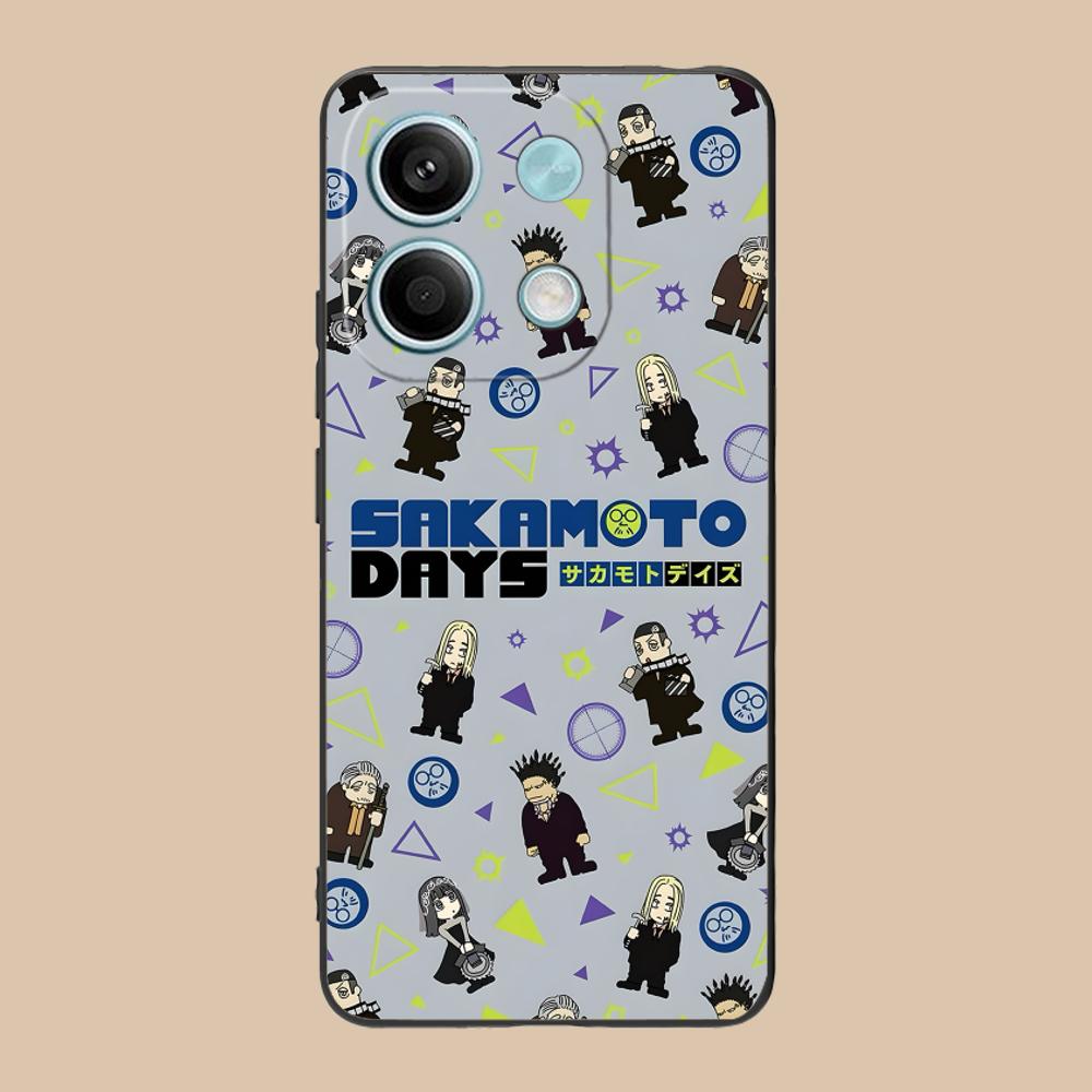 

Sakamoto Days Mobile Phone Case for POCO F7 F6 F5 F4 F3 F2 Pro GT C75 C71 C65 C61 C40 Pro Ultra Colorful Printing Cover Cover Poco F7