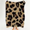 Art leopard print Throw hot Flannel Throw Blanket Suitable for Sofa Living Room Bedroom soft