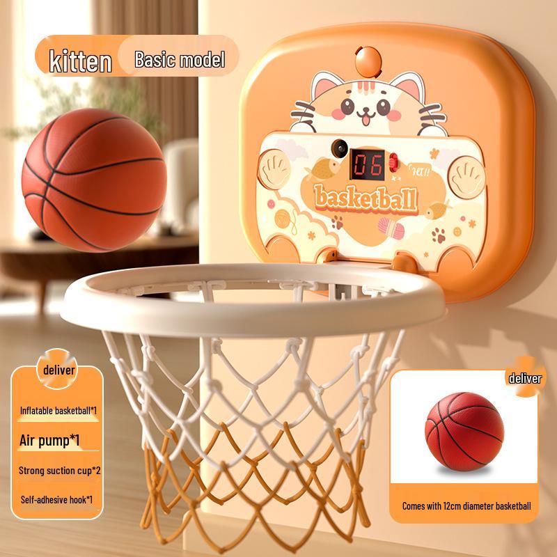

Foldable Indoor Basketball Hoop Toy for Kids - Douyin Hot Selling Includes Basketball, Pump, Hook
