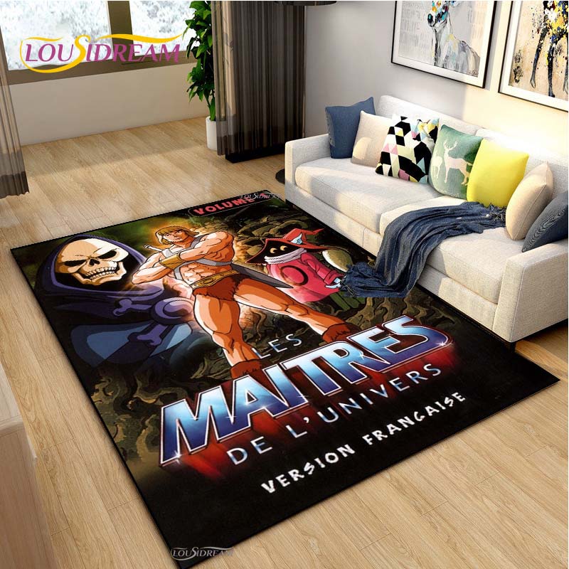He-man meesters Cartoon Tapijt voor Woonkamer Slaapkamer Vloerkleed Keuken Kinderen Deur Antislip Vloermat Verjaardagscadeau Fotografie Requisieten Tapijt