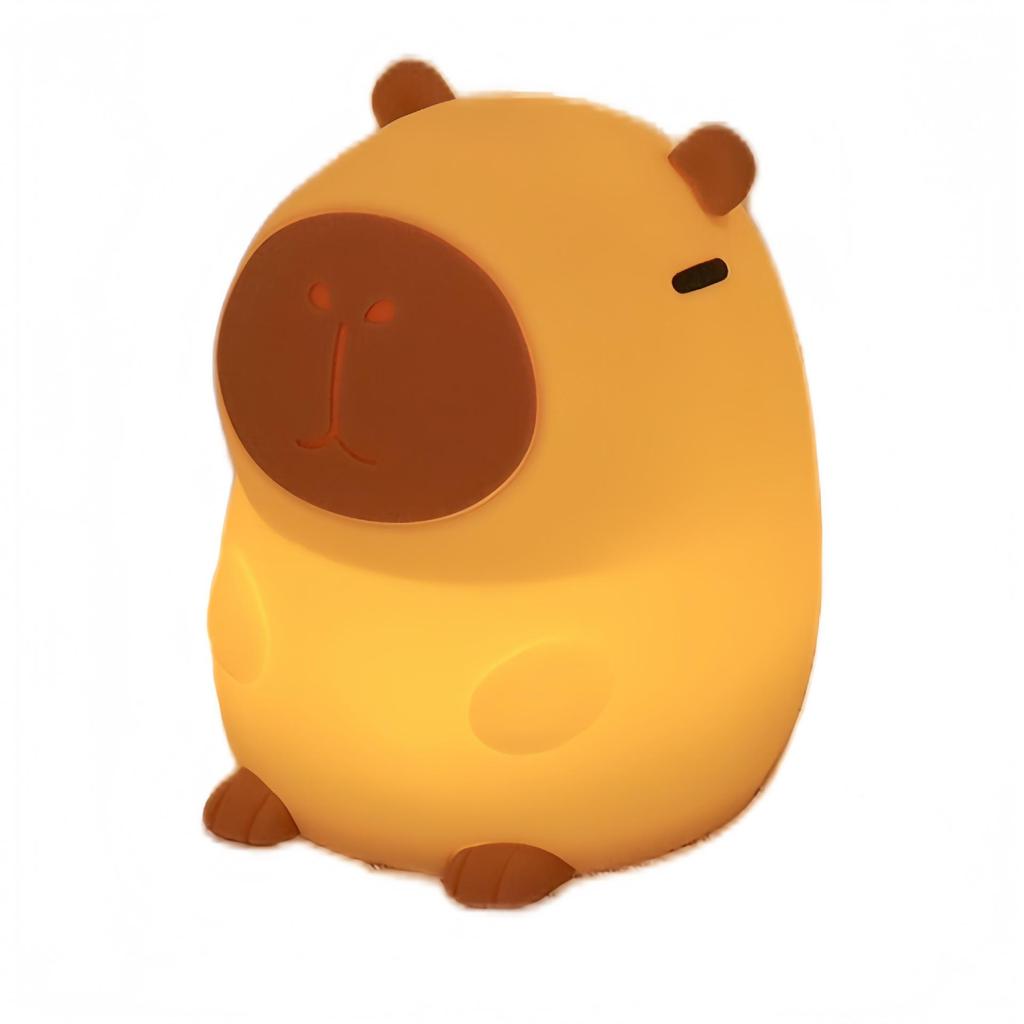 Smart Capybara Night Light: Seven-Color Patting Lamp and Birthday Gift Ornament for Bedroom