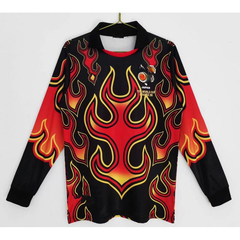 AC retro long-sleeved jersey England Paris France football jersey