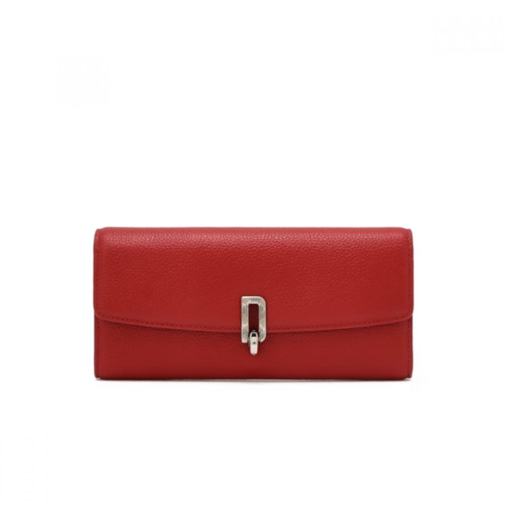 Daks Leather 3 Fold Wallet Red Dcwa6f581r2