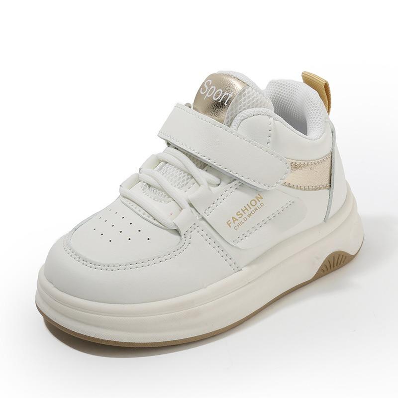 Children's Sports Shoes - New Spring/Autumn Arrival, High-Top White Sneakers for Girls, Casual Skate Shoes for Boys, Soft-Soled Shoes for Toddlers