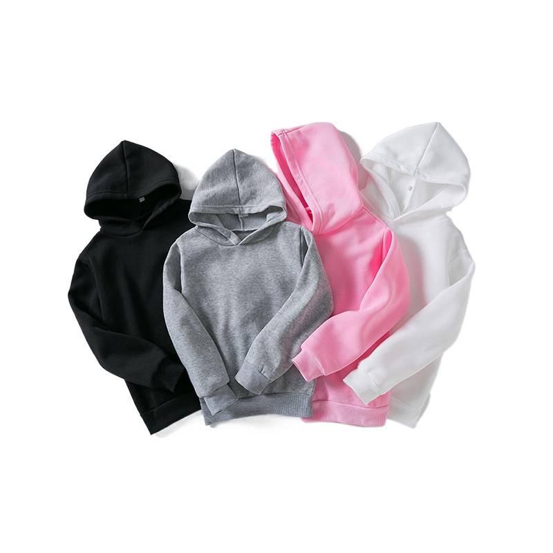 Children's Trendy Solid Color Pullover: Boys' Long Sleeve & Girls' Short Sleeve