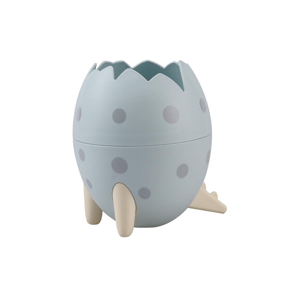 Cartoon Dinosaur Egg Desktop Storage Container with Detachable Lid and Stable Legs for Organizing Small Items and Office Supplies