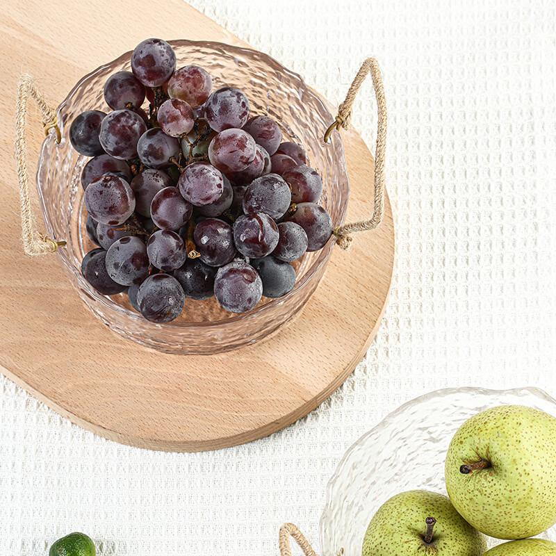 Hemp Rope Glass Serving Bowl