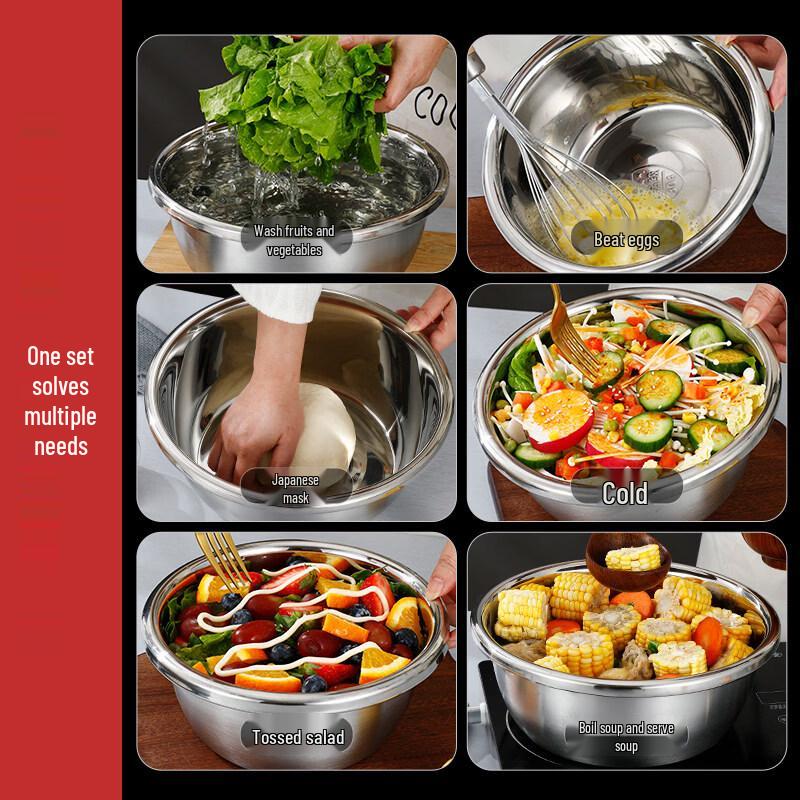 ZISIZ Food Grade Stainless Steel Basin