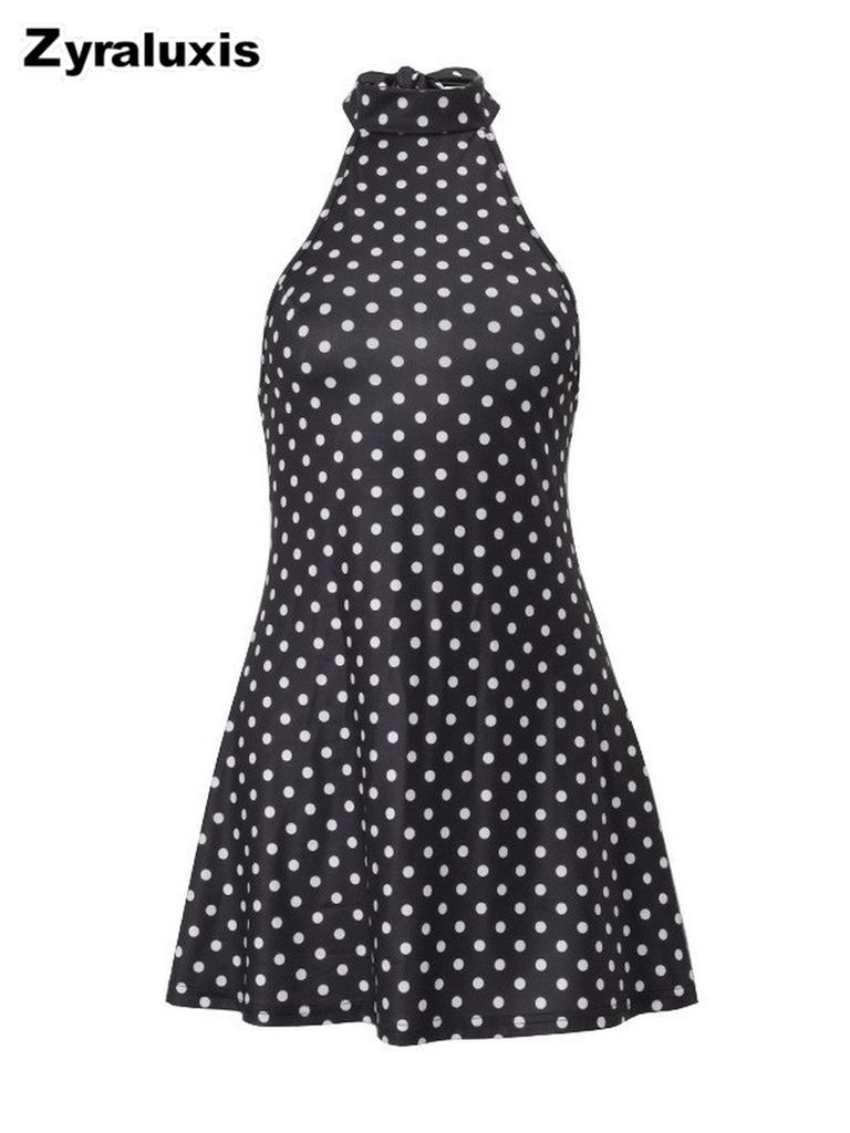 Damen Sommer Neues Mode High-End Stil Bedrucktes Sexy Tiefes Rückenteil Schmal Geschnittenes Kleid