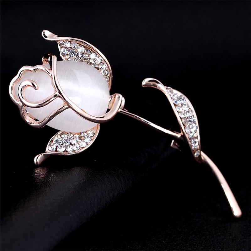 Broche fleur opale, robe, broche de fête de mariage, bijoux