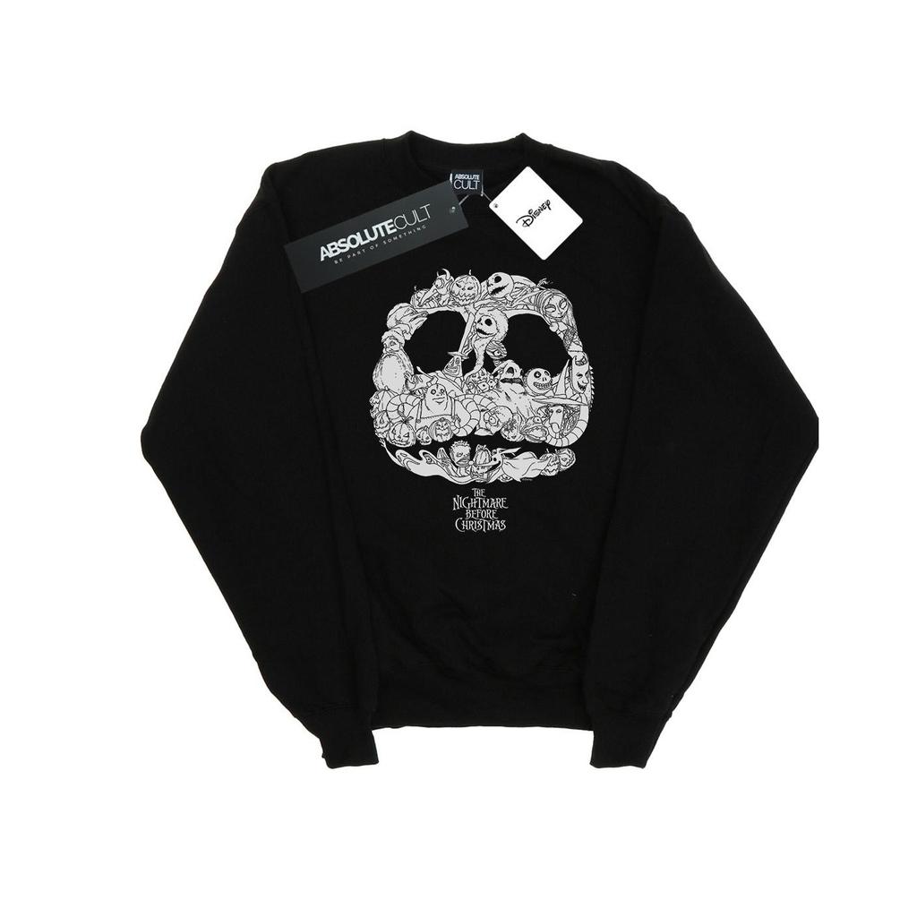 Disney Mens Nightmare Before Christmas Jack Skellington Jack-O-Lanterns Sweatshirt