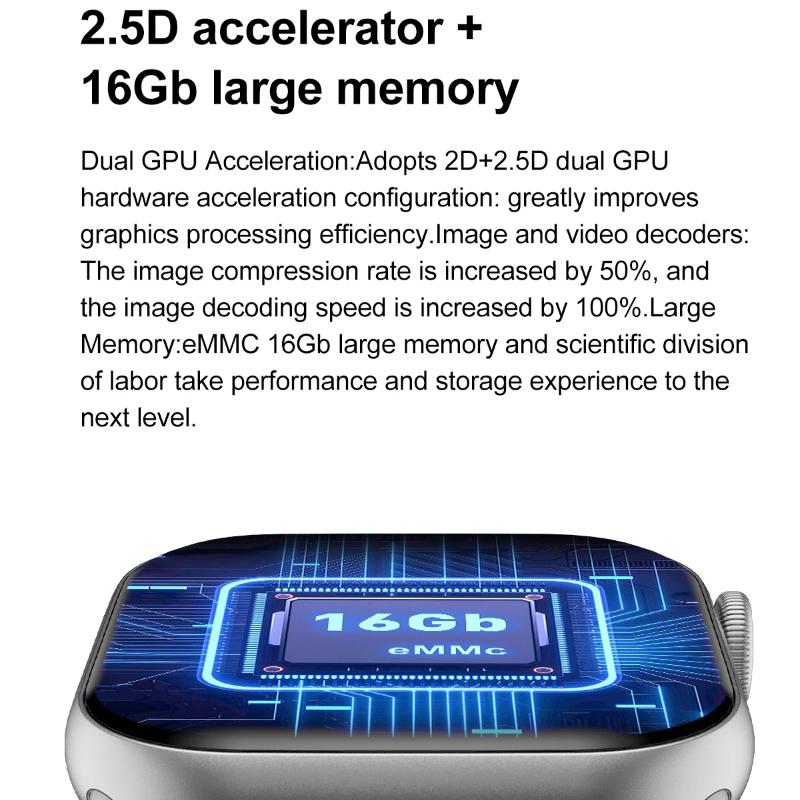 2025 Neue DT Watch 10 Smartwatch Herren Damen 3D-Menü 16GB Großer Speicher TWS Kopfhörer Videowiedergabe NFC Smartwatch für Apple