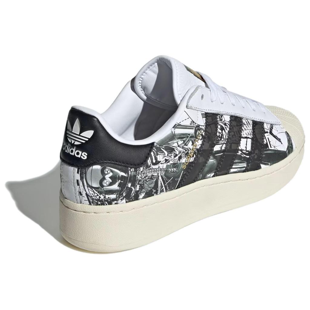 adidas Star Wars x Nanzuka x Superstar XLG R2-D2 and C-3PO Unisex Sneakers White Cloud-White Core-Black IF9249