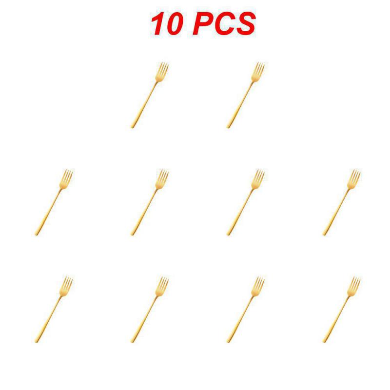 10/30/50PCS Main Fork Beautiful Fashion Not Easy To Break Stainless Steel Kitchenware Fork Easy To Clean Multipurpose 22.6g