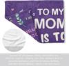 Mothers Day Gift Blanket  for Mom Purple Butterfly Inspirational Throw Blanket Present from Daughter Son Happy Mothers Day