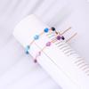 Children'S Colorful Heart Gradient Bracelet Ins Able Wrist Chain For Gilrs Party Jewelry Gift