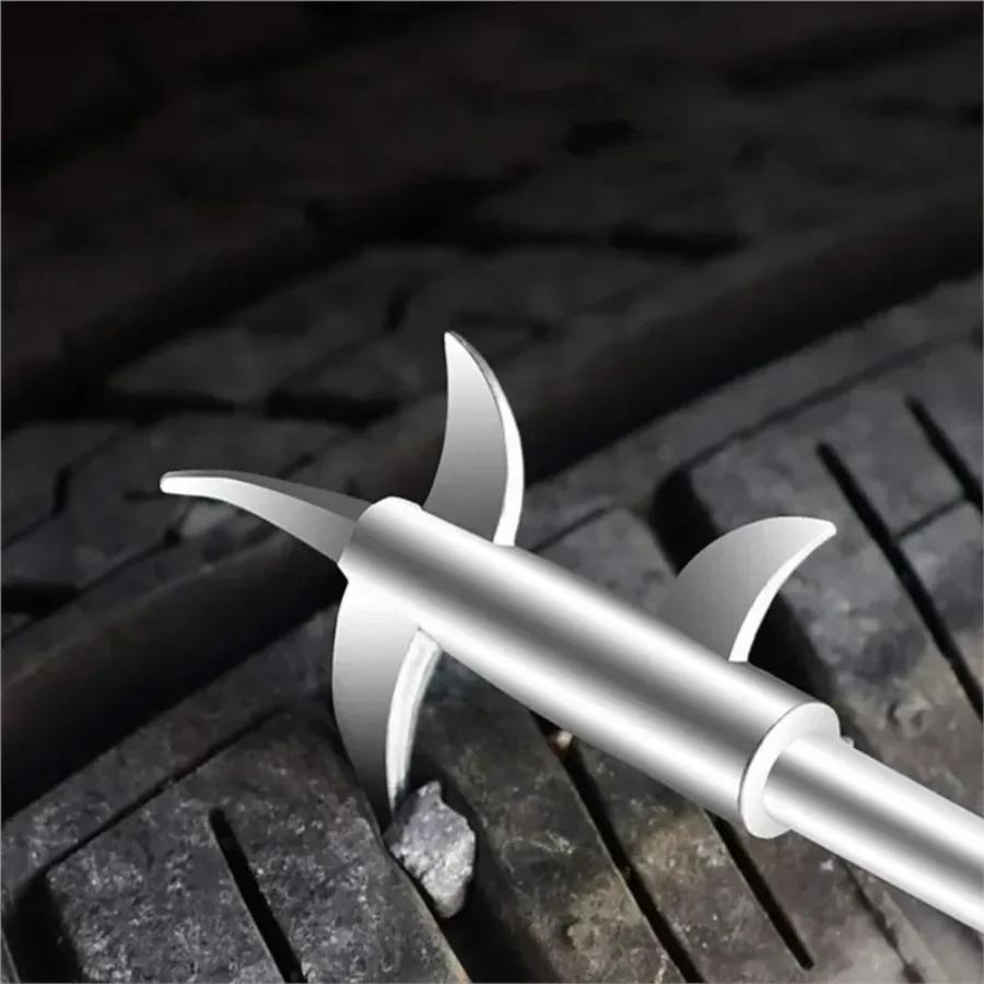Heavy Duty Car Tire Stone Remover Multi-functional Hook Pick Tool For Tire Cleaning Car Motorcycle