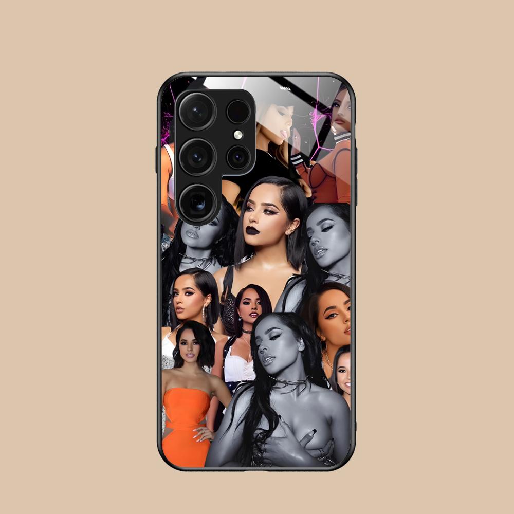 

Fashion Becky G Glass Mobile Phone Case for Samsung Galaxy S26 S25 S24 S23 S22 S21 S20 Note20 Plus FE Ultra Colorful Cover Galaxy Note20 Ultra