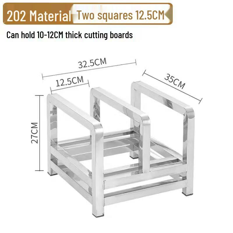 GOWKE Stainless Steel Commercial Chopping Board Rack