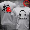 Funny Design Yin Yang Taichi Real Djs Matter Technics Headphone Dj Back Shirt Unisex Fashion Trendy Casual Clothing Stylish Tops