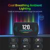 P12S Car Obd2 Head Up Display Dual System For Hud Obd Car Gauge Smart Digital Meter Speed Fuel Read Fault Code Driving Computer