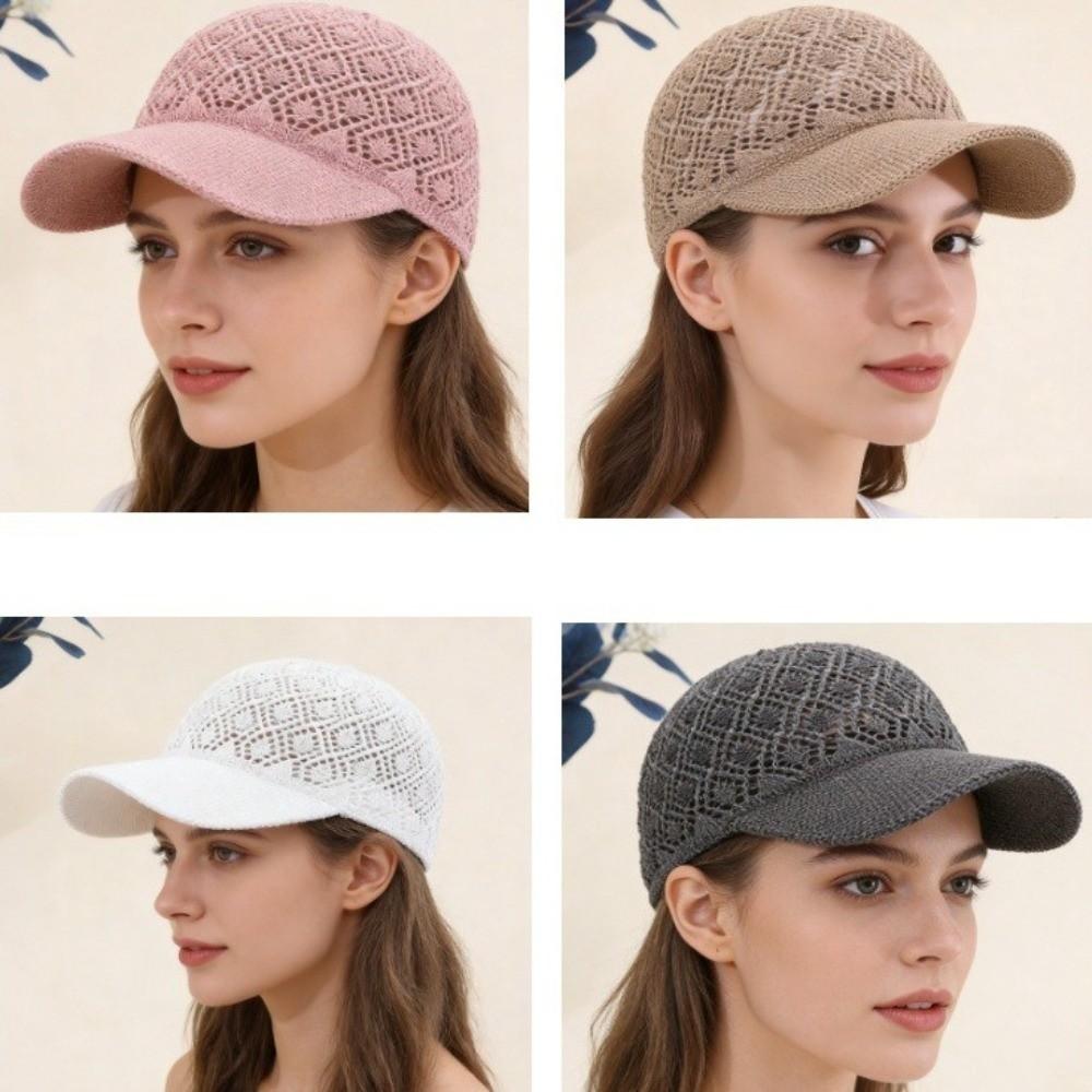 Breathable Sun Protection Hat Hollow Thin Sunhat Creative Baseball Cap  Travel Vacation