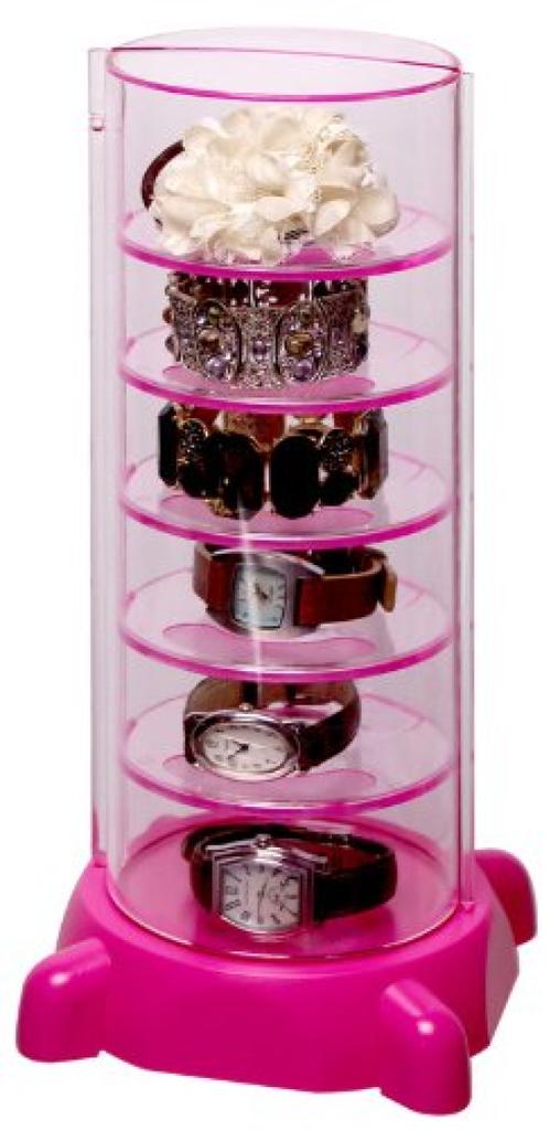 Shinko Hanger Collect Tower G Pink Watch Collection Case Tower-Shaped
