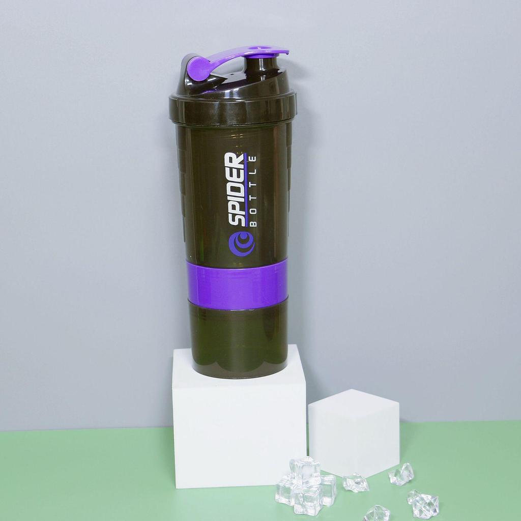 Pahar Shaker cu 3 Straturi de Capacitate Mare pentru Pudră Proteică - Cadou Portabil pentru Fitness