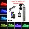 Neon 36 48 72 LED Car Interior Ambient Foot Light with USB Wireless Remote Music App Control Auto RGB Atmosphere Decorative Lamp