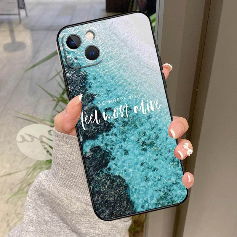 Liebe Sommer Hülle Für iPhone 16 Pro Max 15 14 12 11 13 17 Pro Max Plus 12 13 Mini 16e 17 Air Rückabdeckung