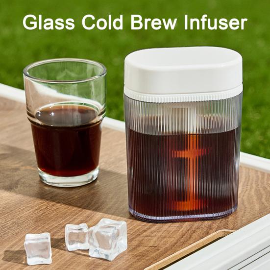 Featuring A Stylish Vertical Pattern and Built-in Measuring Scales This Clear Coffee Cup Helps