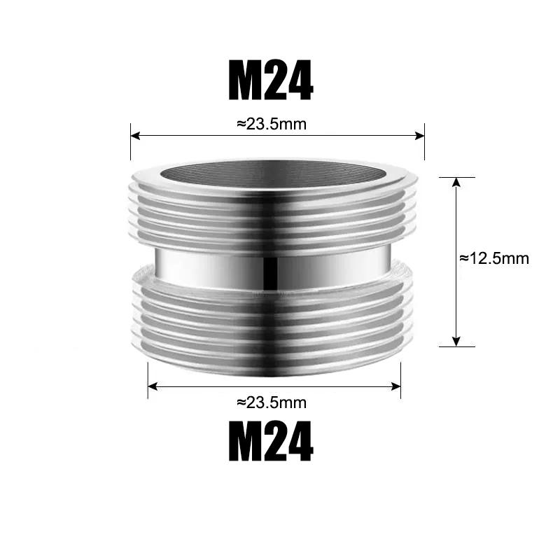 1 DB M24 Átalakítás 16 18 19 20 22 24 1/2'' Belső x Belső Csaptelep Adapter Konyha Fürdőszoba Sárgaréz Vízszalag Csap