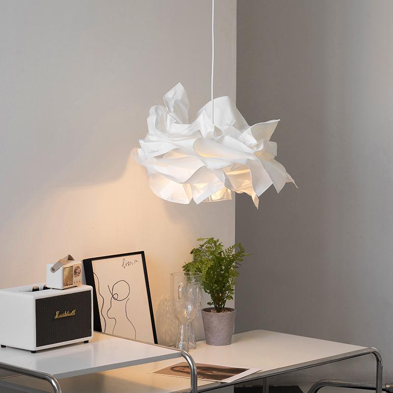 Nordic Cloud Pendant Lamp: Creative Chandelier for Bedroom, Clothing Store, Japanese Study, or Art Studio.