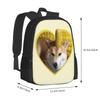 Doggo Stickers : Corndog Pattern Design Bag Student's Backpack Dogs Lobster Corgi Corgis Dog Lover Puppy Memes Reddit Funny