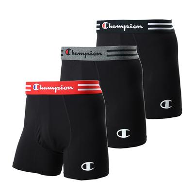 Cueca Boxer Esportiva Absorvente de Suor Abertura Frontal Bolsa 3D Sem Etiqueta CM6EY701J Sortimento 997 L Pacote com 3 Masculina